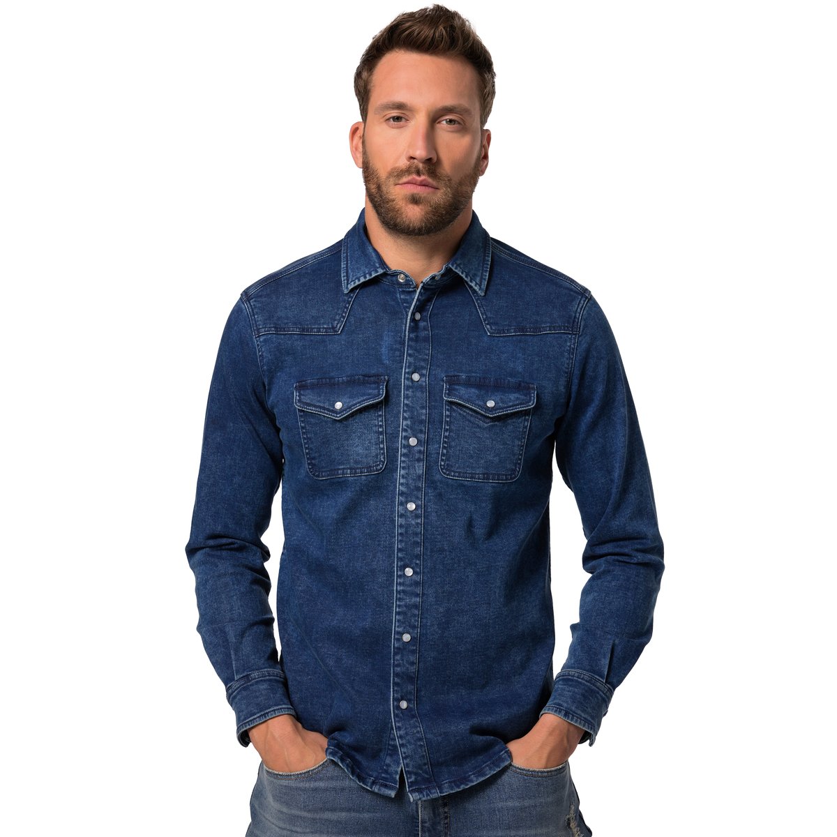 Chemise en jean FLEXNAMIC® bleu jean, JP1880