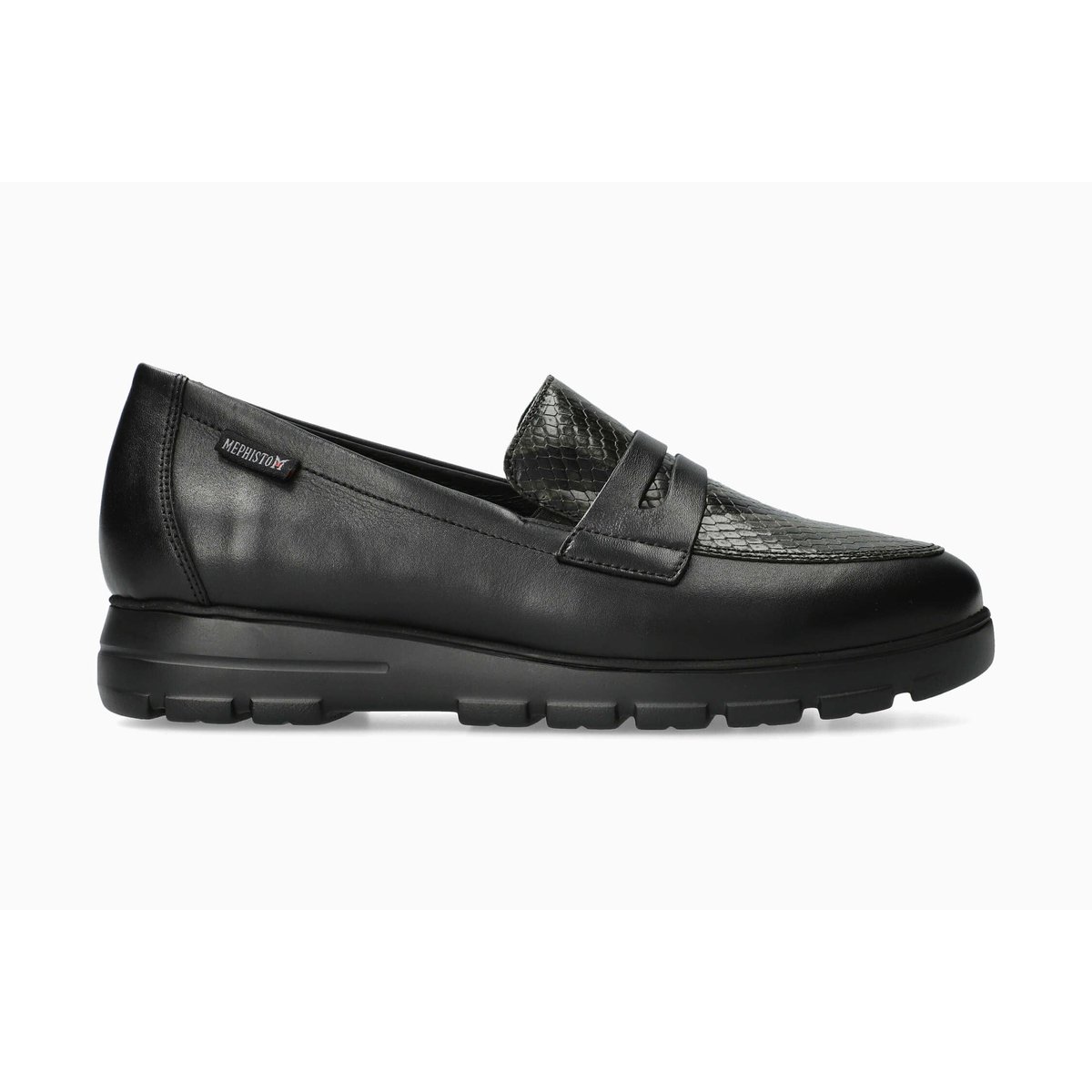 Mocassins en cuir CARIMA noir 5149, MEPHISTO