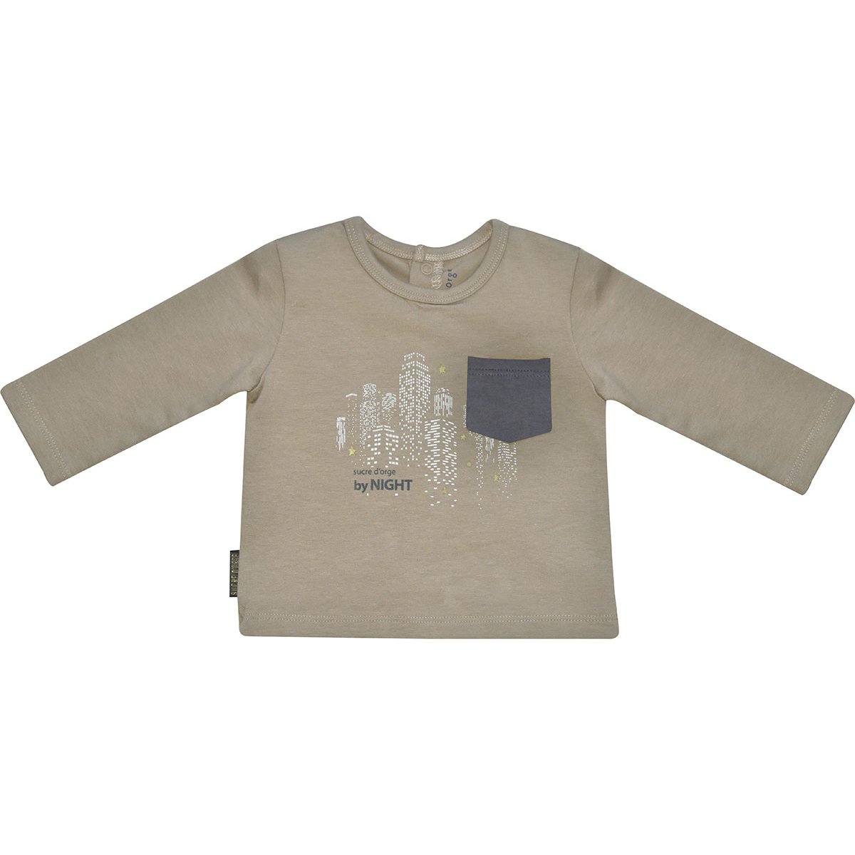 Tee shirt enfant garcon beige beige, SUCRE D'ORGE
