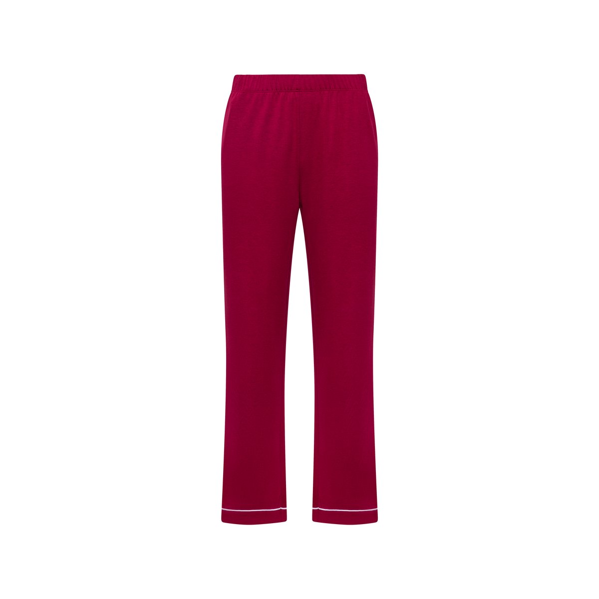 Pyjama pantalon chemise manches longues TARA rouge, LISCA