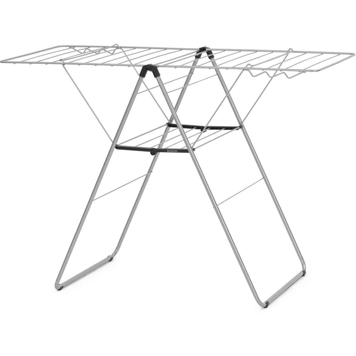 Etendoir à linge Hang on 20m Metallic Grey couleur unique, BRABANTIA