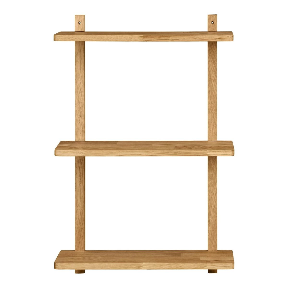 Etagère murale en chêne 3 plateaux 75 cm VARDE bois naturel, PIER IMPORT