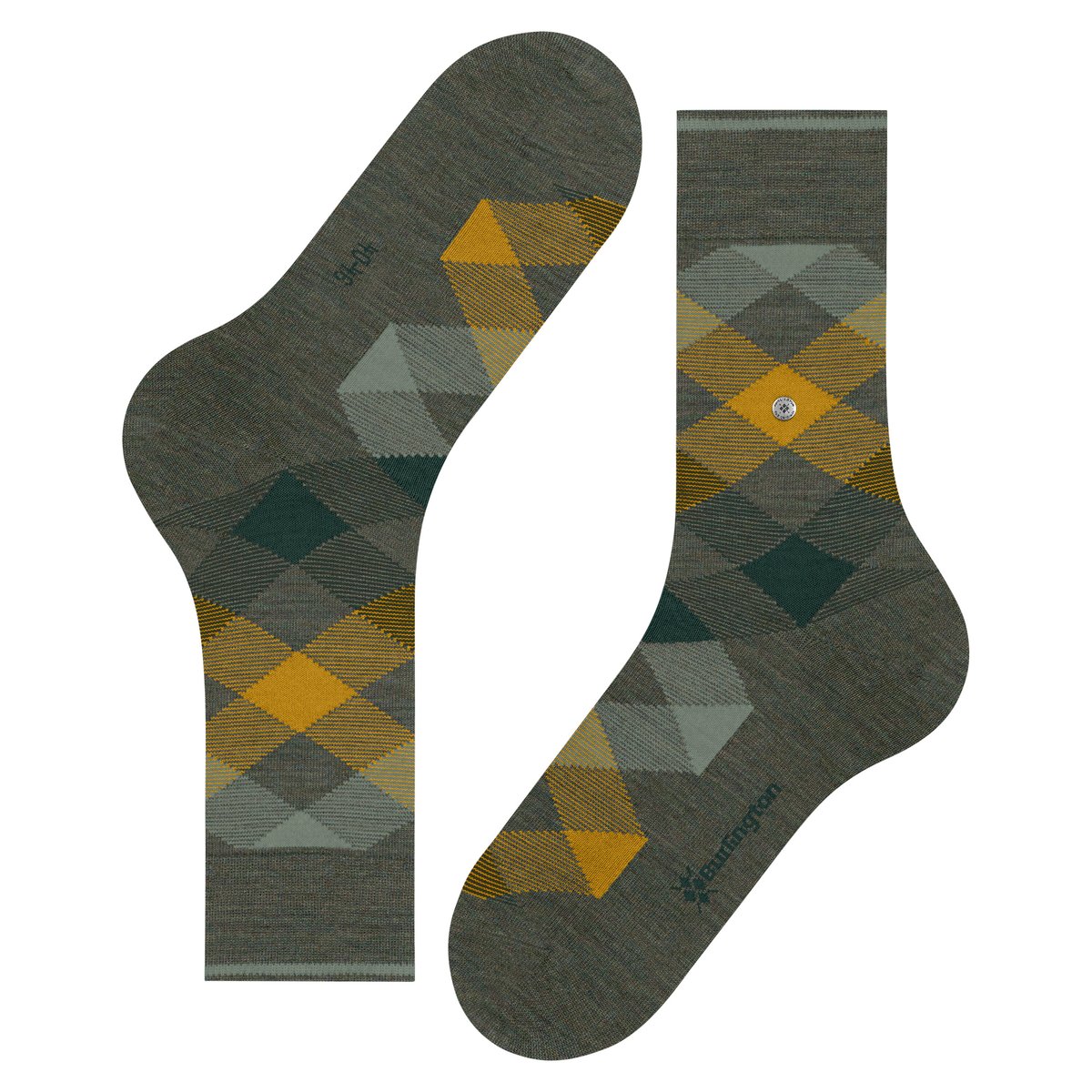 Chaussettes Newcastle Melange Opaque steel blue (7921), BURLINGTON