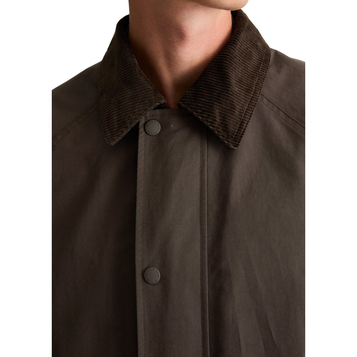 Veste de travail décontractée en mélange de coton bio résistant marron, MARC O’POLO DENIM