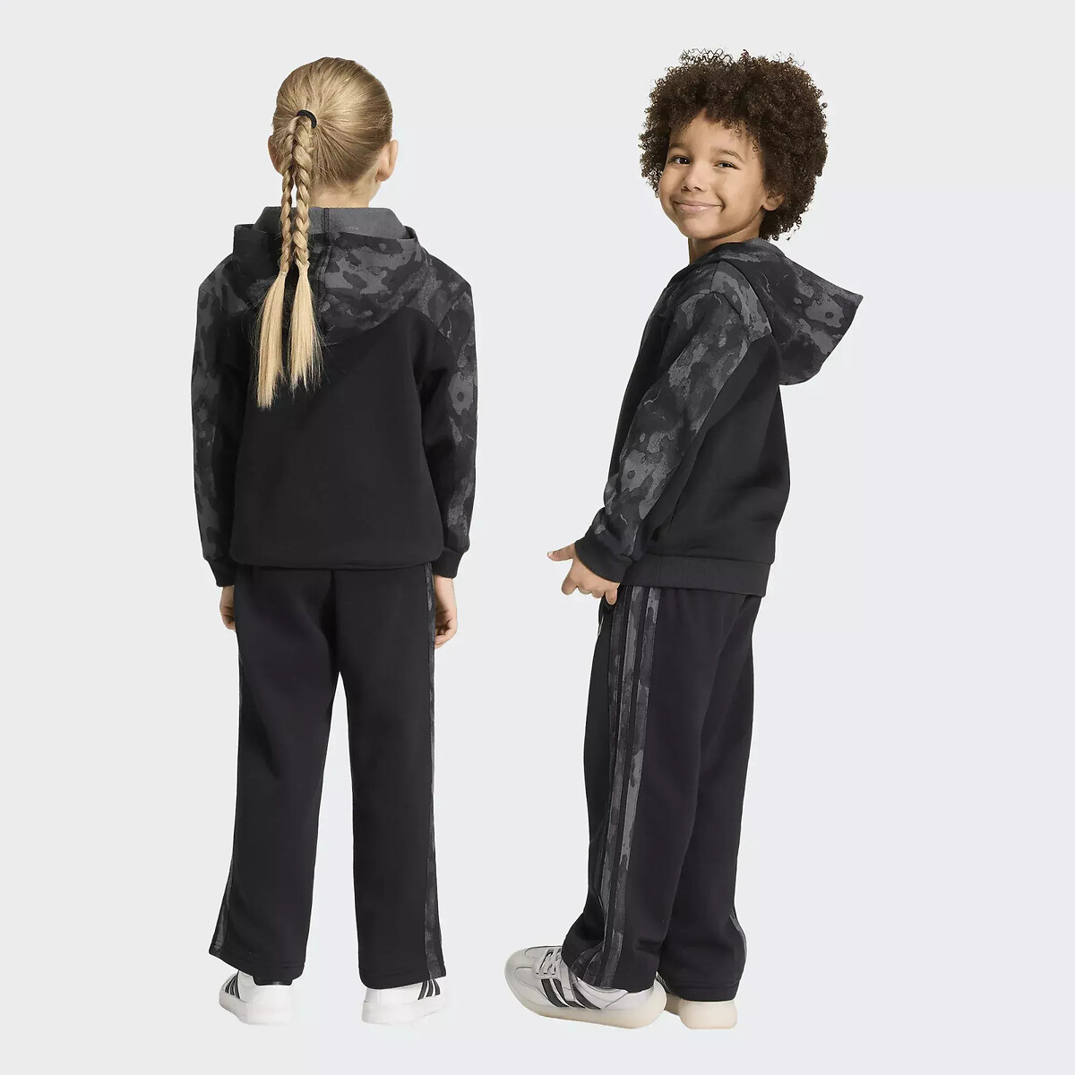 Fleece-Set für Kinder schwarz, ADIDAS SPORTSWEAR