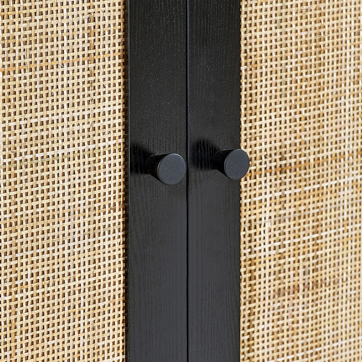 Indiya Rattan Wardrobe black, SO'HOME