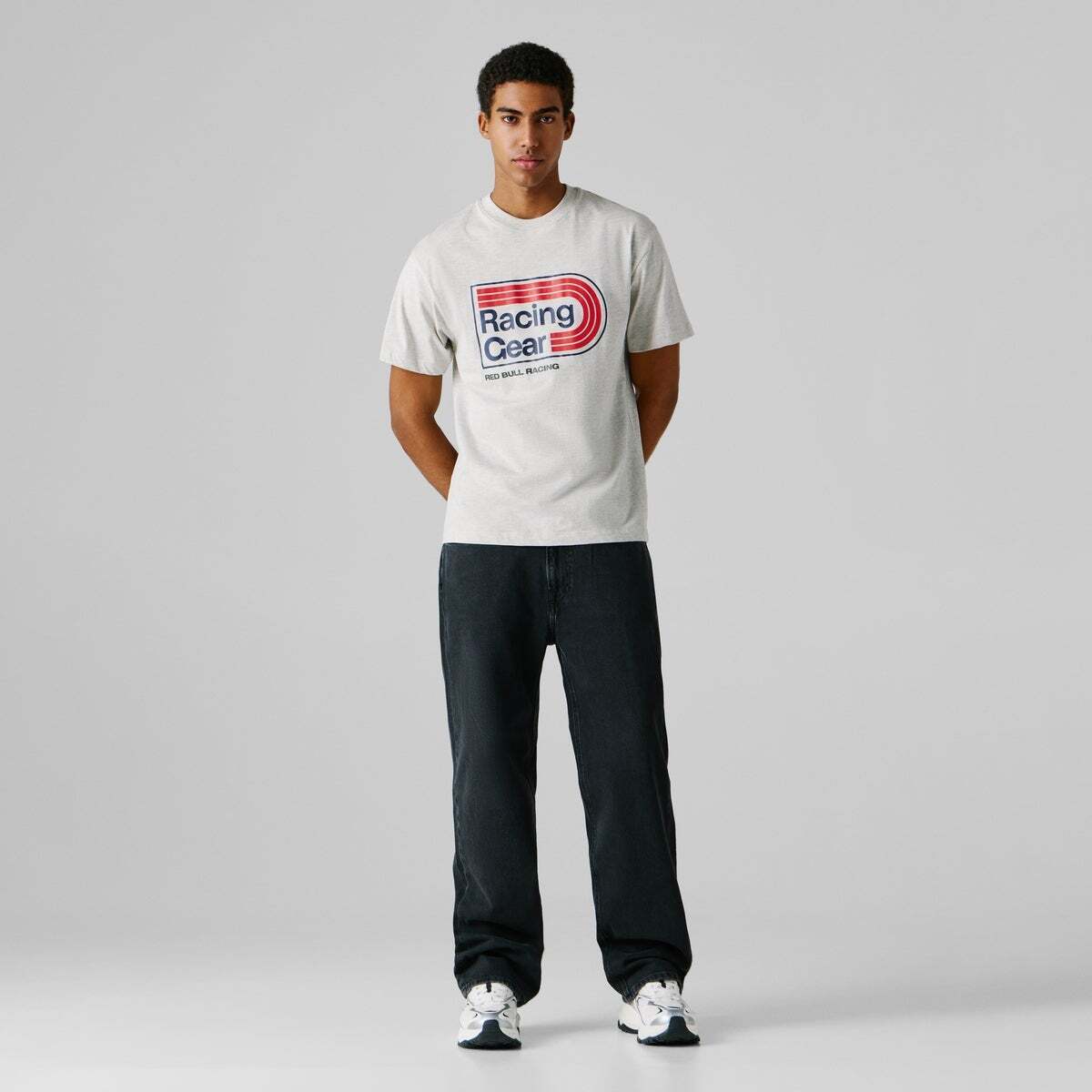 Red Bull Racing T-Shirt Coupe Regular Avec Imprimé Graphique gris clair chine, PEPE JEANS