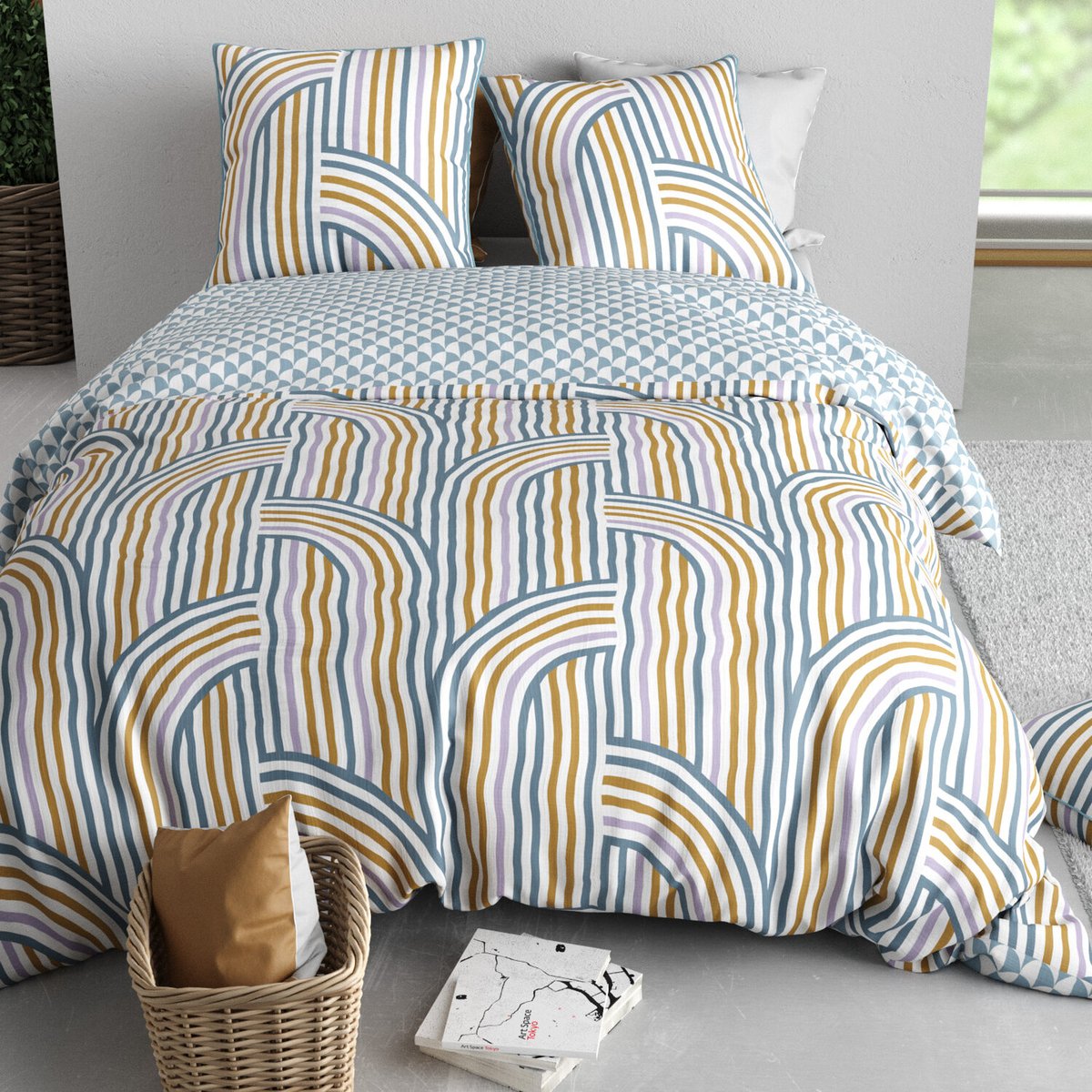 Parure housse de couette en microfibre imprimée, Tango imprime, C DESIGN HOME TEXTILE
