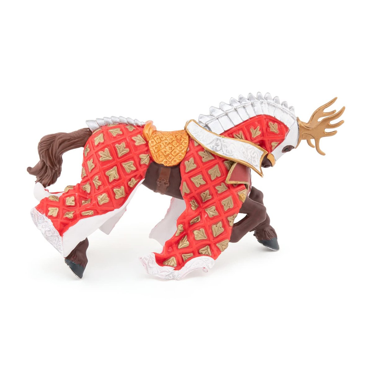 Figurine Cheval du maître cimier cerf rouge, PAPO