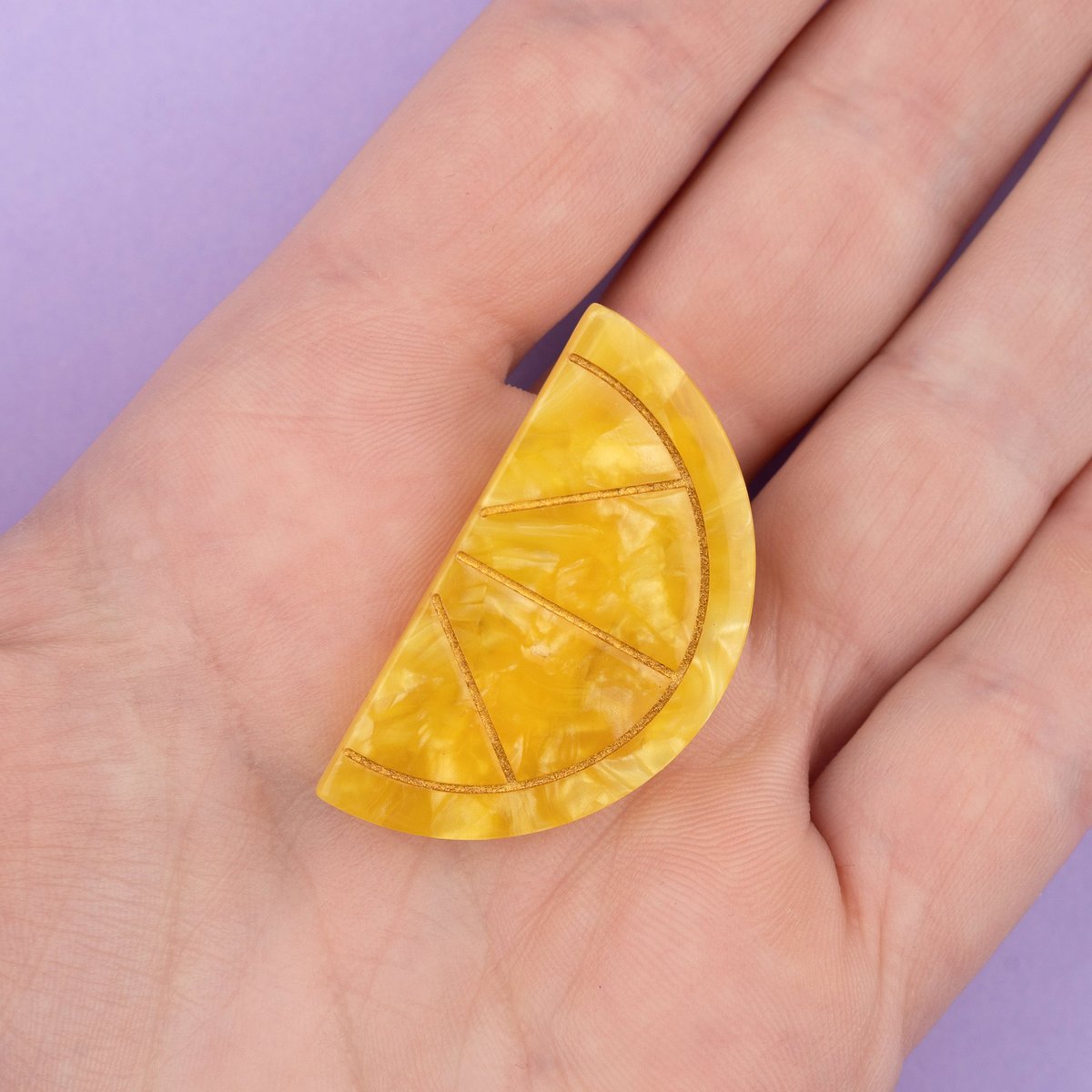 Barrette CITRON jaune, COUCOU SUZETTE