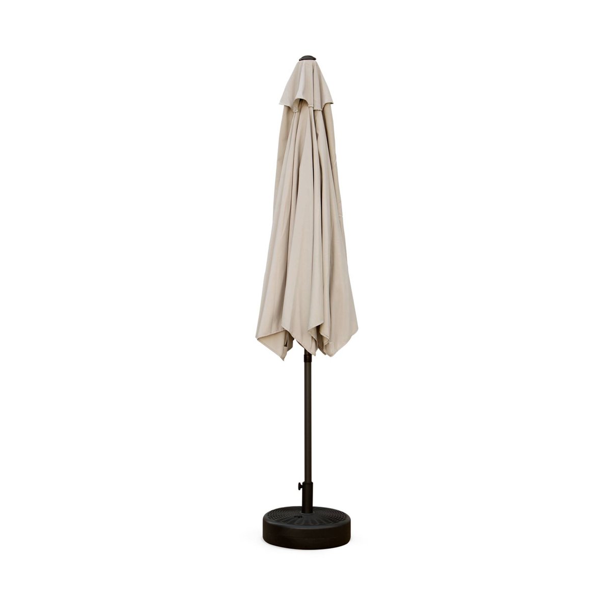 Parasol rond 3m avec mât central TOUQUET taupe, SWEEEK