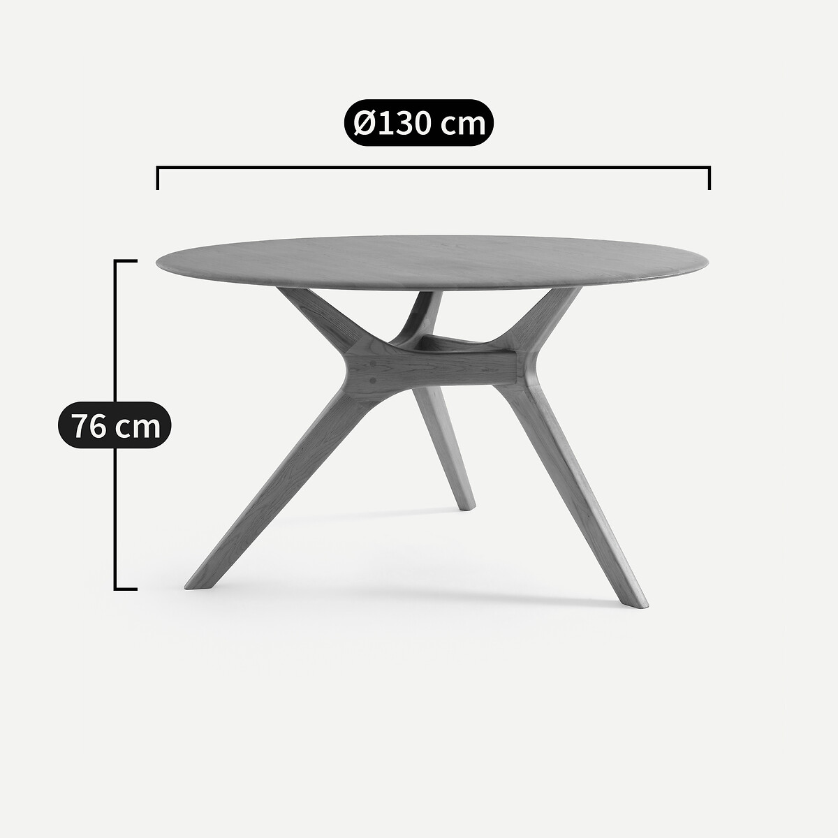 Ronde tafel in massief notenhout, Maricielo notenhout, AM.PM