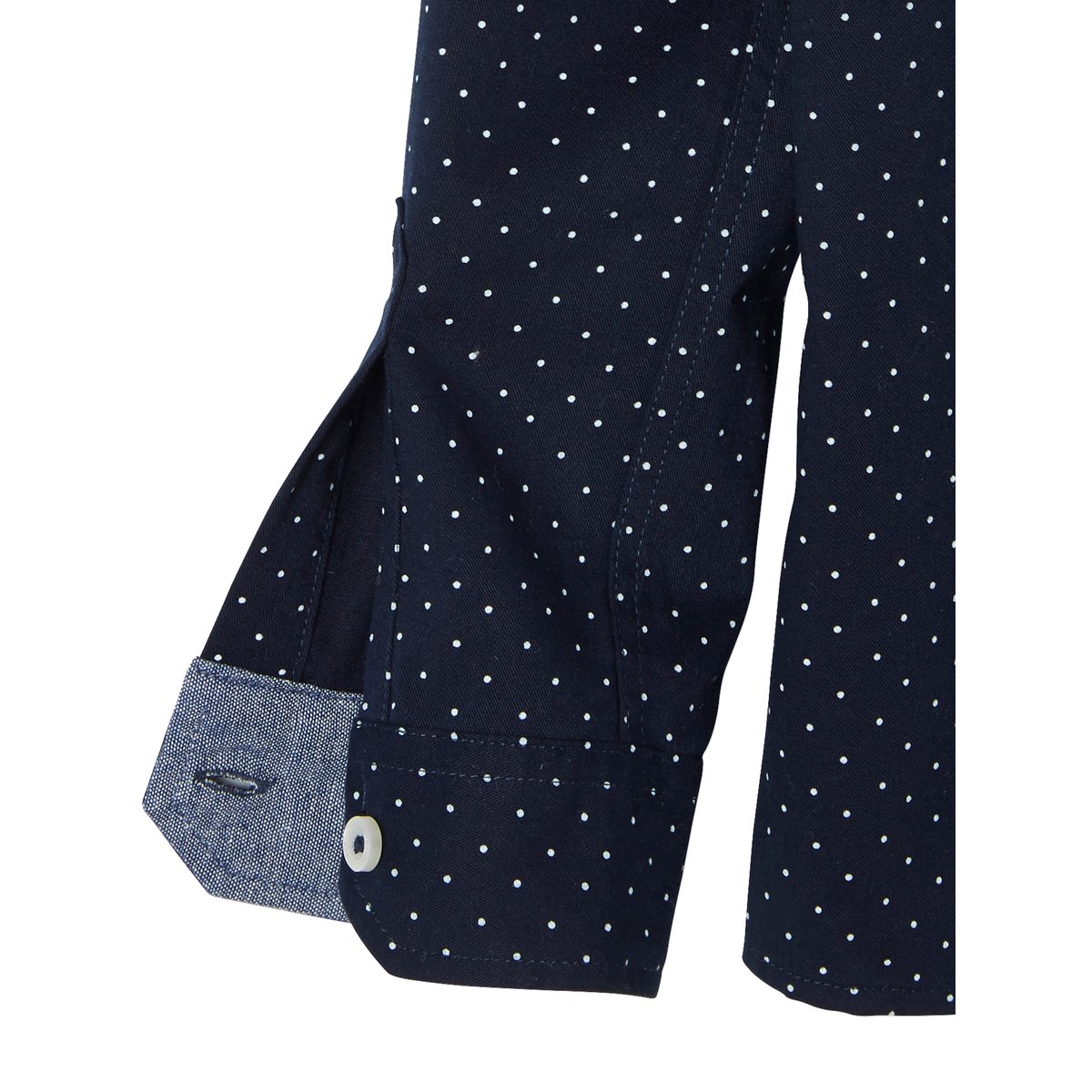 Chemise imprimée pois marine imprimé, VERTBAUDET