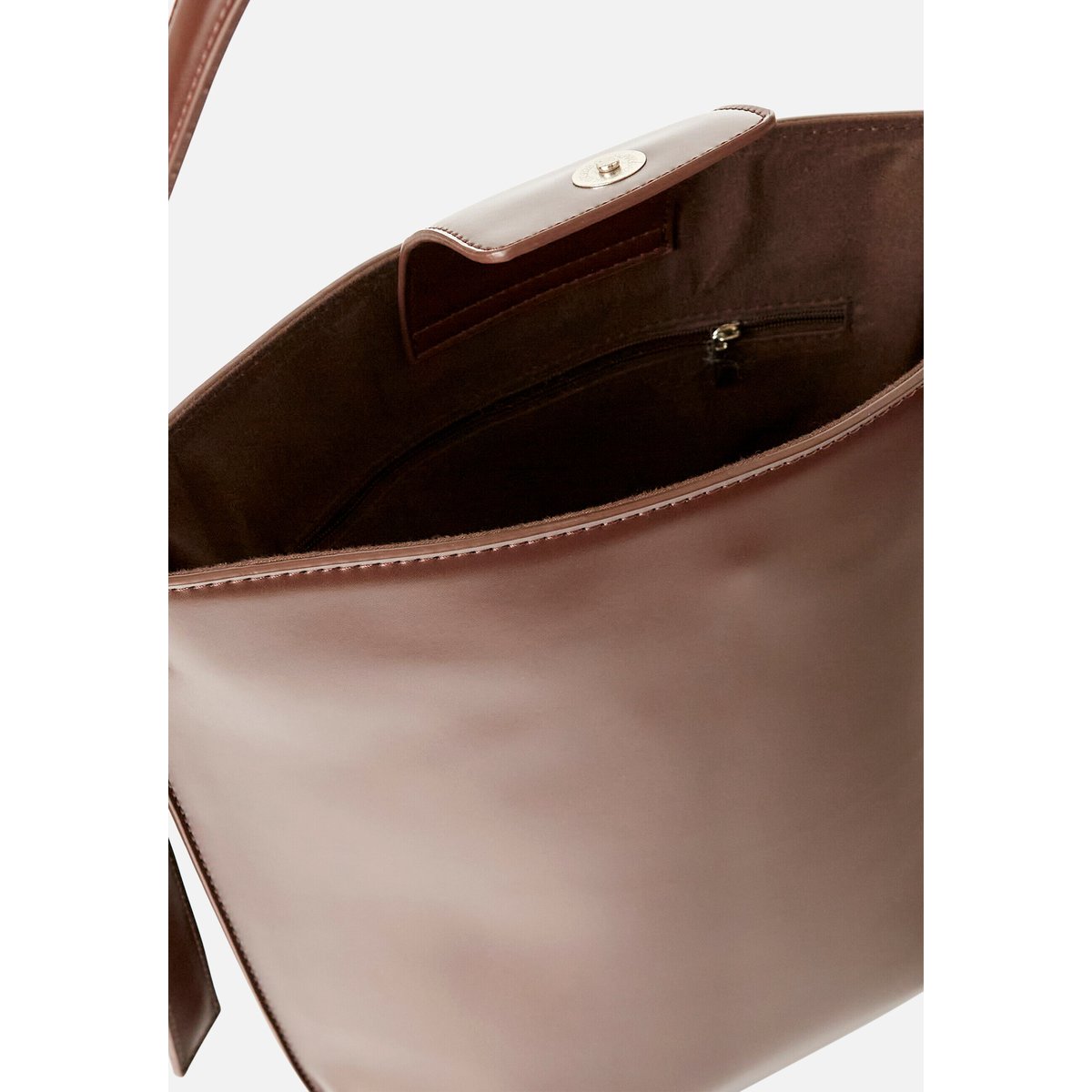 Sac forme seau marron chocolat, DAMART