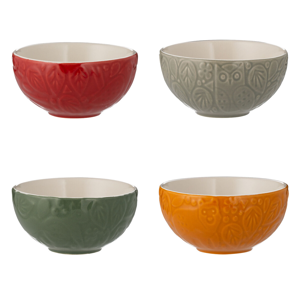 Set of 4 In The Forest Mini Prep Bowls multi-coloured, MASON CASH