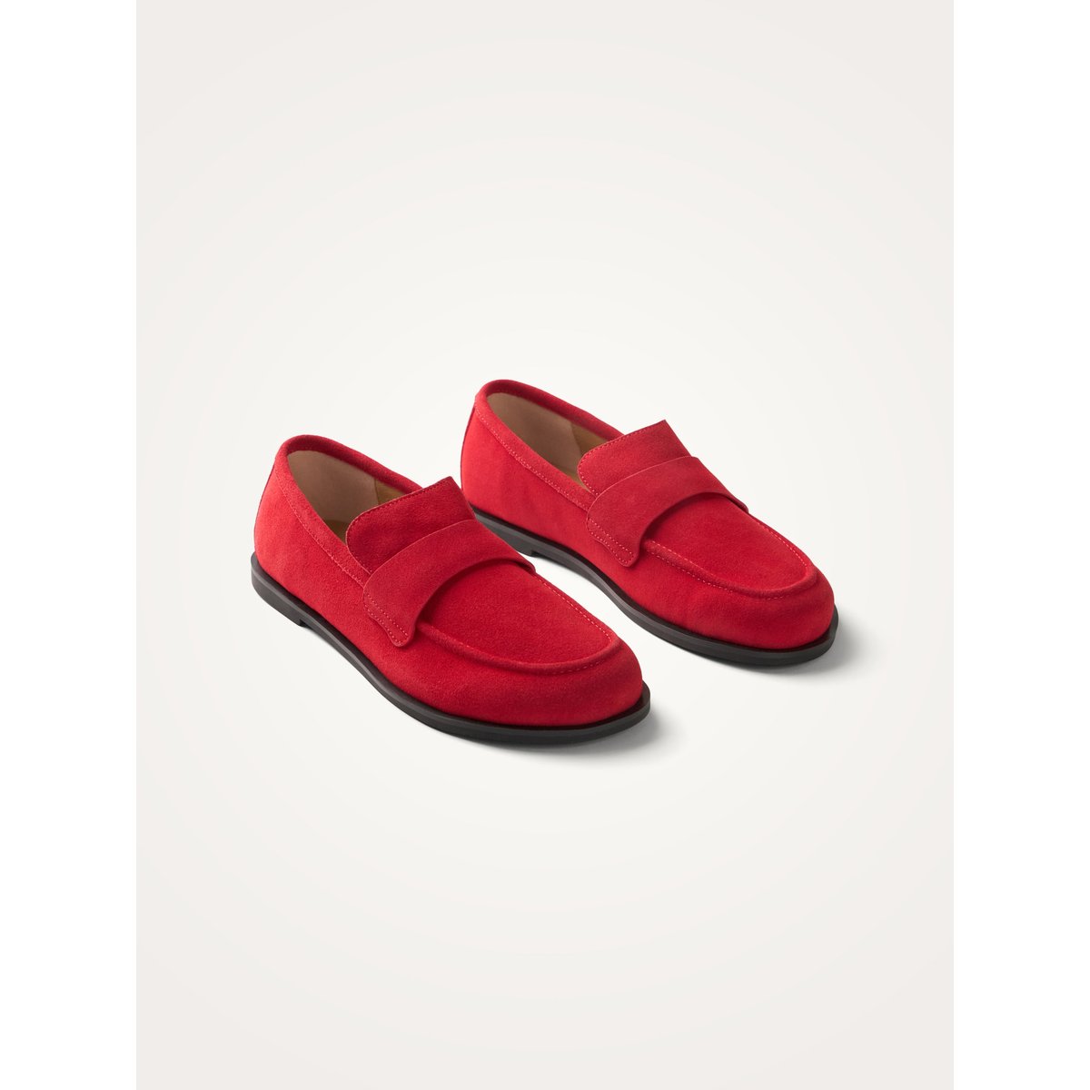 Mocassins avec talon plat et bout rond JUNO rouge, VANESSA WU