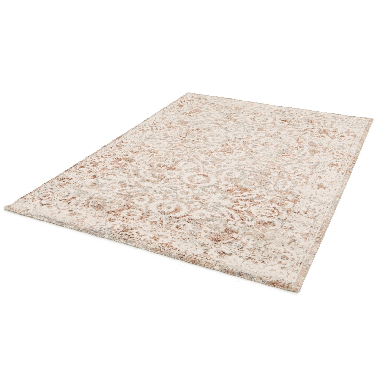 Tapis design en fibres recyclées MARLY beige sable, AFK LIVING