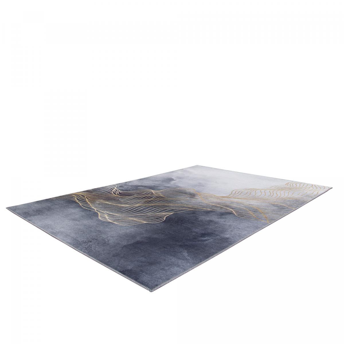 Tapis salon et chambre tissé motif abstrait VIVACE 12 gris, écru, UN AMOUR DE TAPIS
