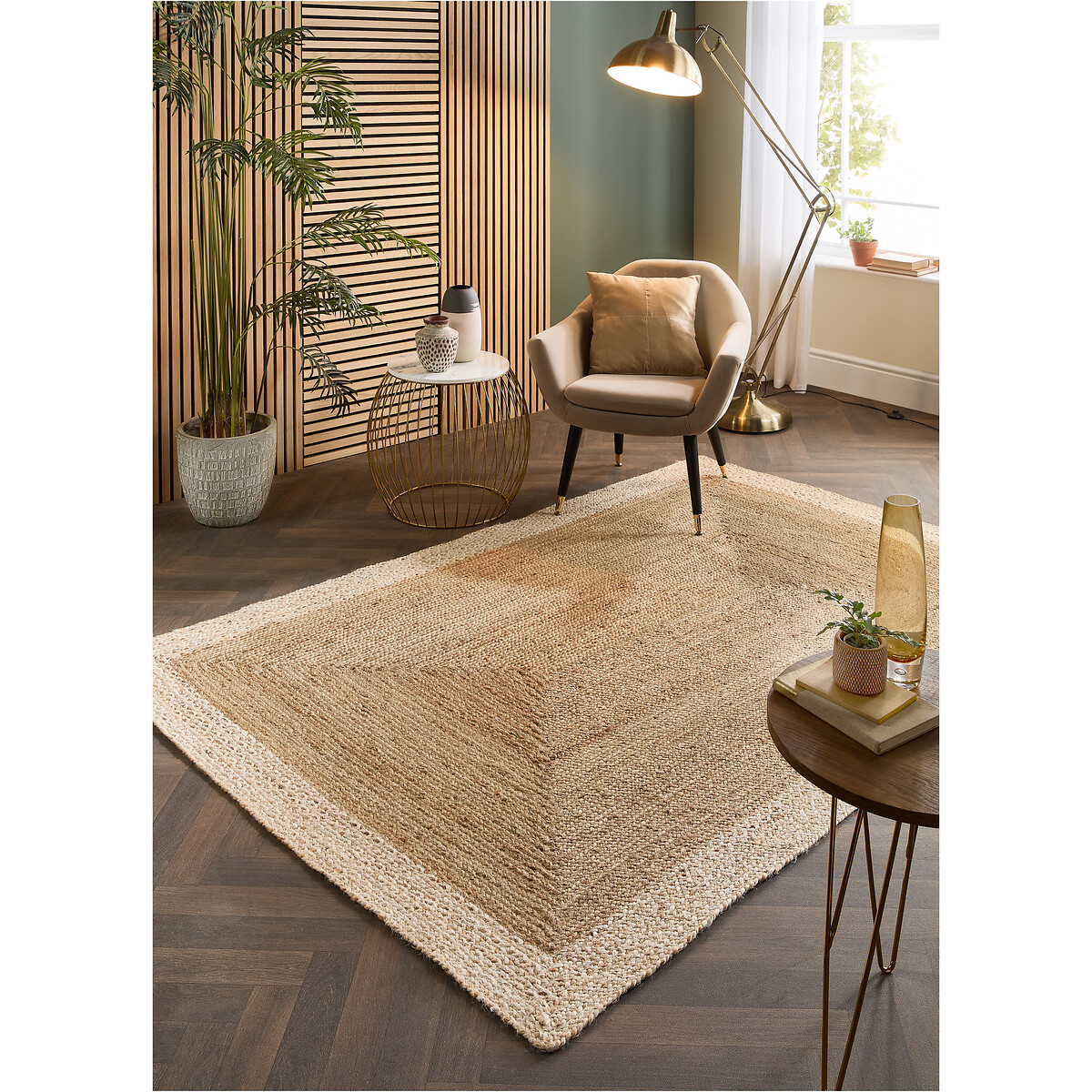 Contrast Border Jute Indoor/Outdoor Rug natural, SO'HOME