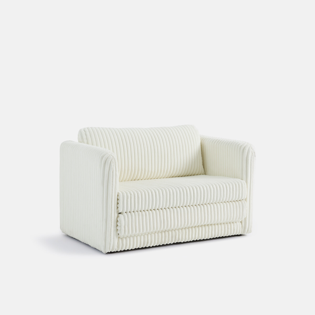 Banquette-lit velours grosses côtes XL, Hazel ecru, LA REDOUTE INTERIEURS