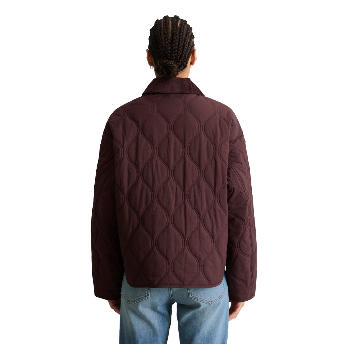 Veste matelassée style barn regular en nylon recyclé marron, MARC O’POLO DENIM