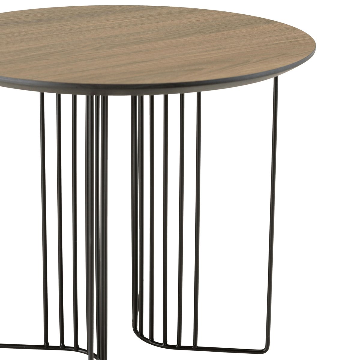 Table d'appoint ronde pieds modernes  LANDAISE bois naturel, PIER IMPORT