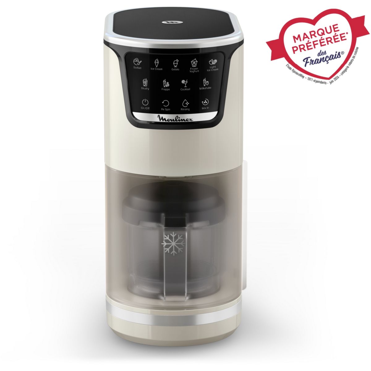 Sorbetière Dolci MJ602AF0 Machine à glaces couleur unique, MOULINEX
