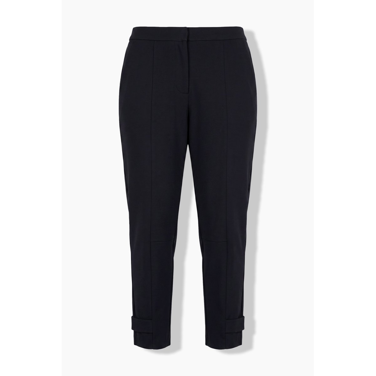 Pantalon point de Rome, couture fantaisie noir, ULLA POPKEN