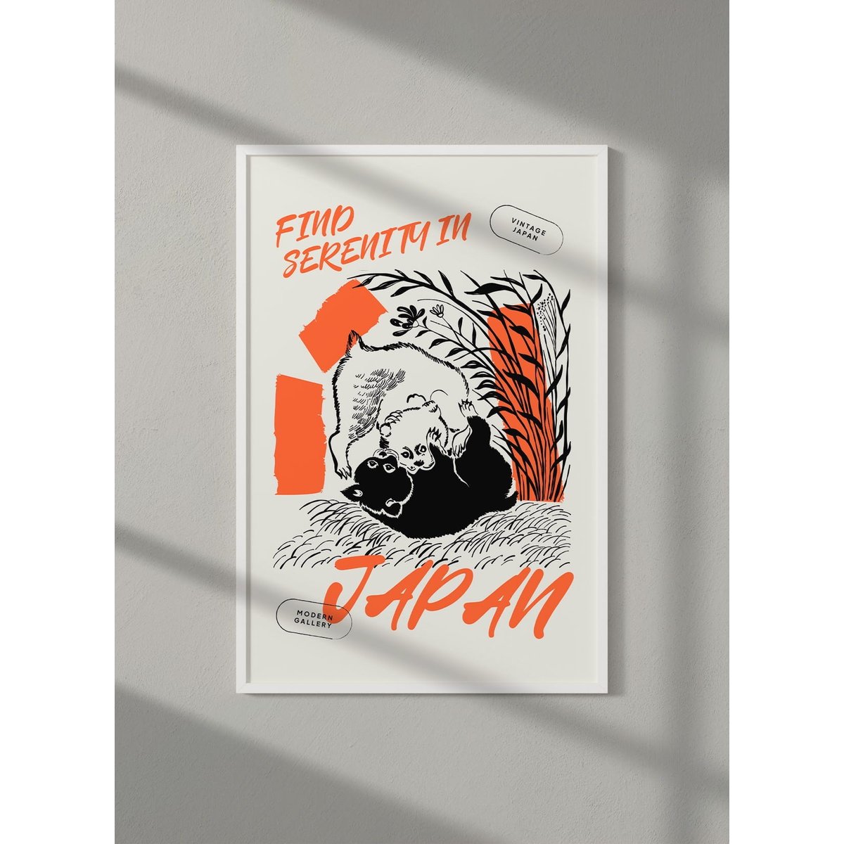 Affiche Art Japon 12 blanc, L'AFFICHERIE