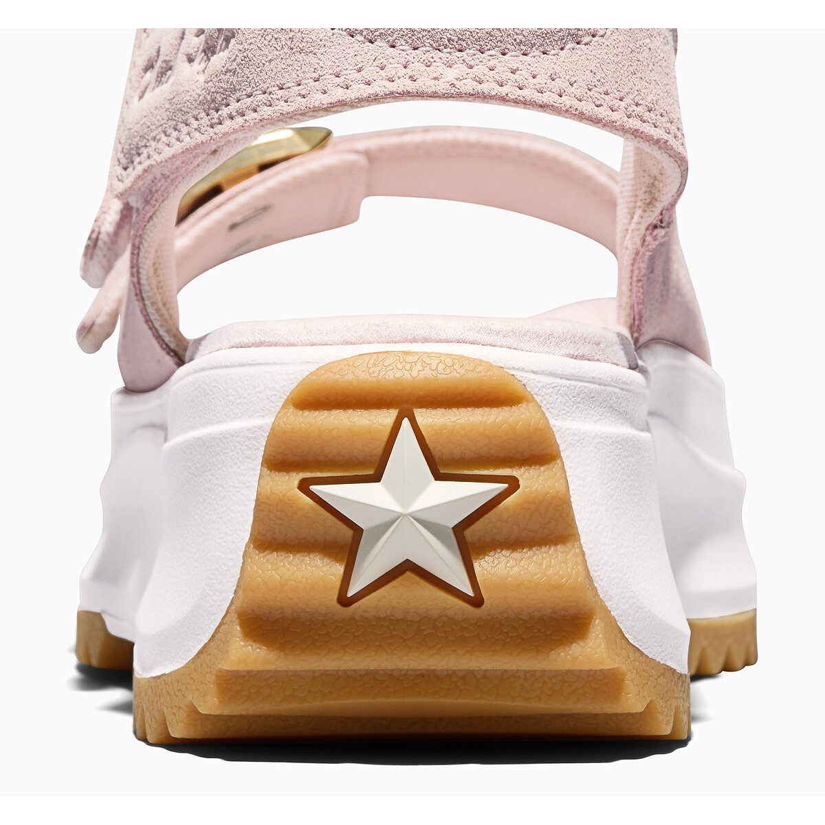 Sandales en cuir talon compensé blush, CONVERSE