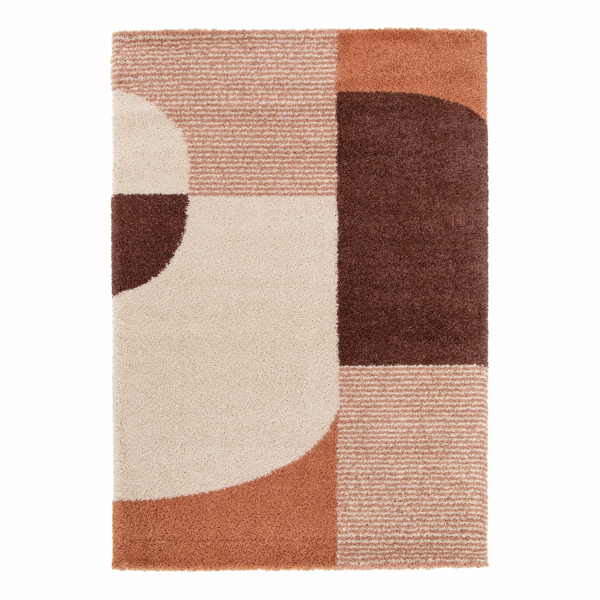 Tapis épais et confortable BAUHAUS rouge naturel, AFK LIVING