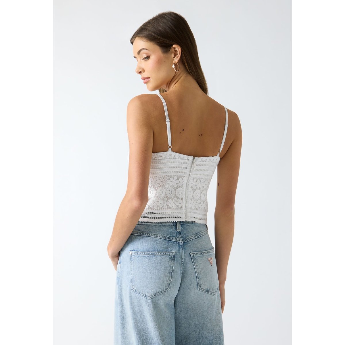 Haut En Dentelle blanc, GUESS