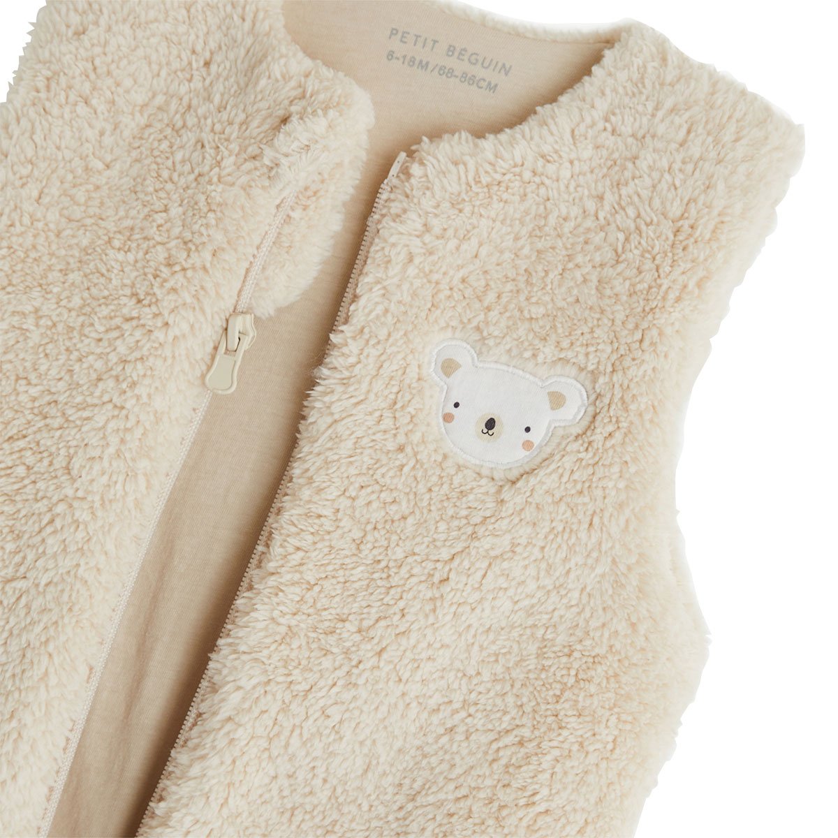 Gigoteuse d'hiver en sherpa sable, PETIT BEGUIN