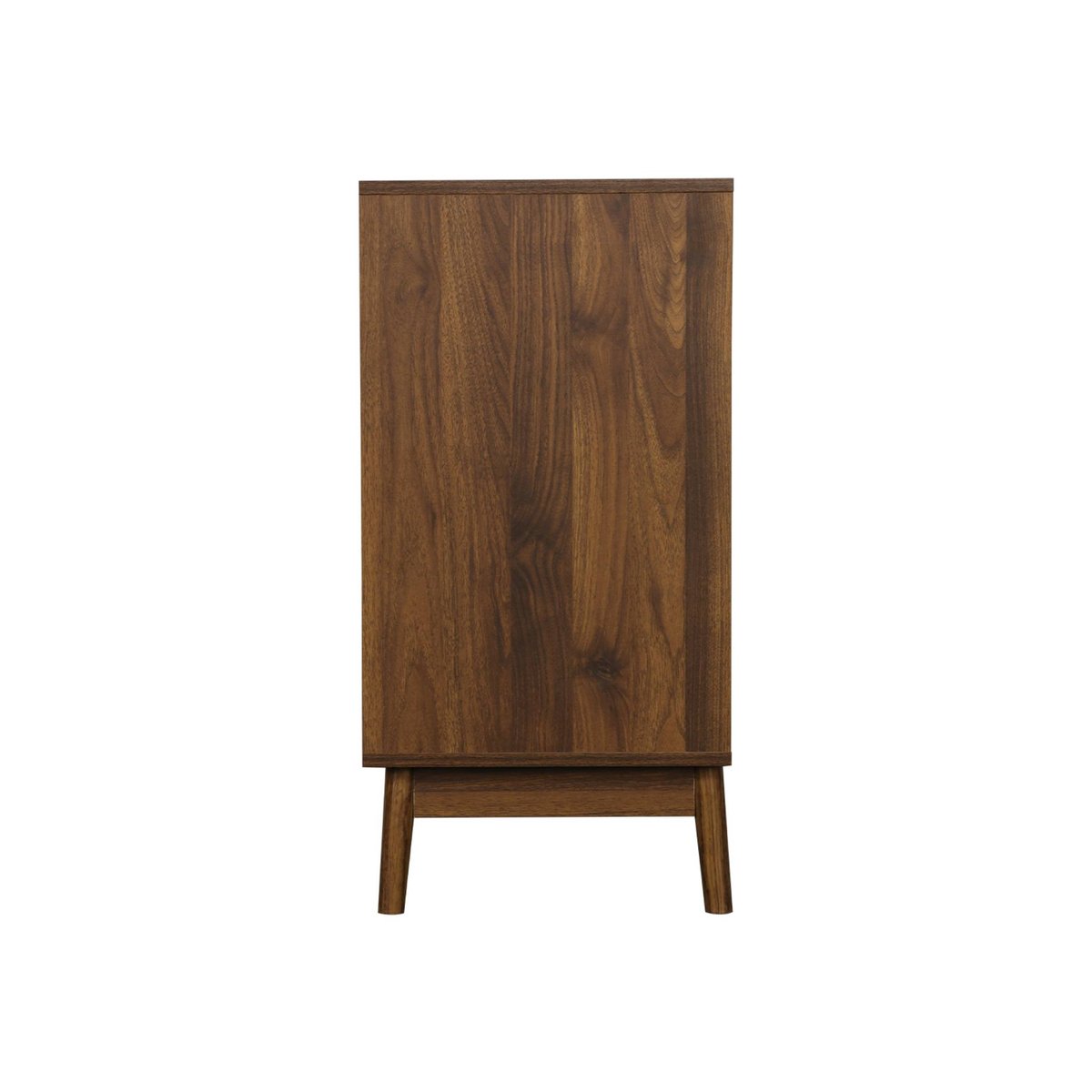 Commode décor bois 3 tiroirs LINEAR bois foncé, SWEEEK
