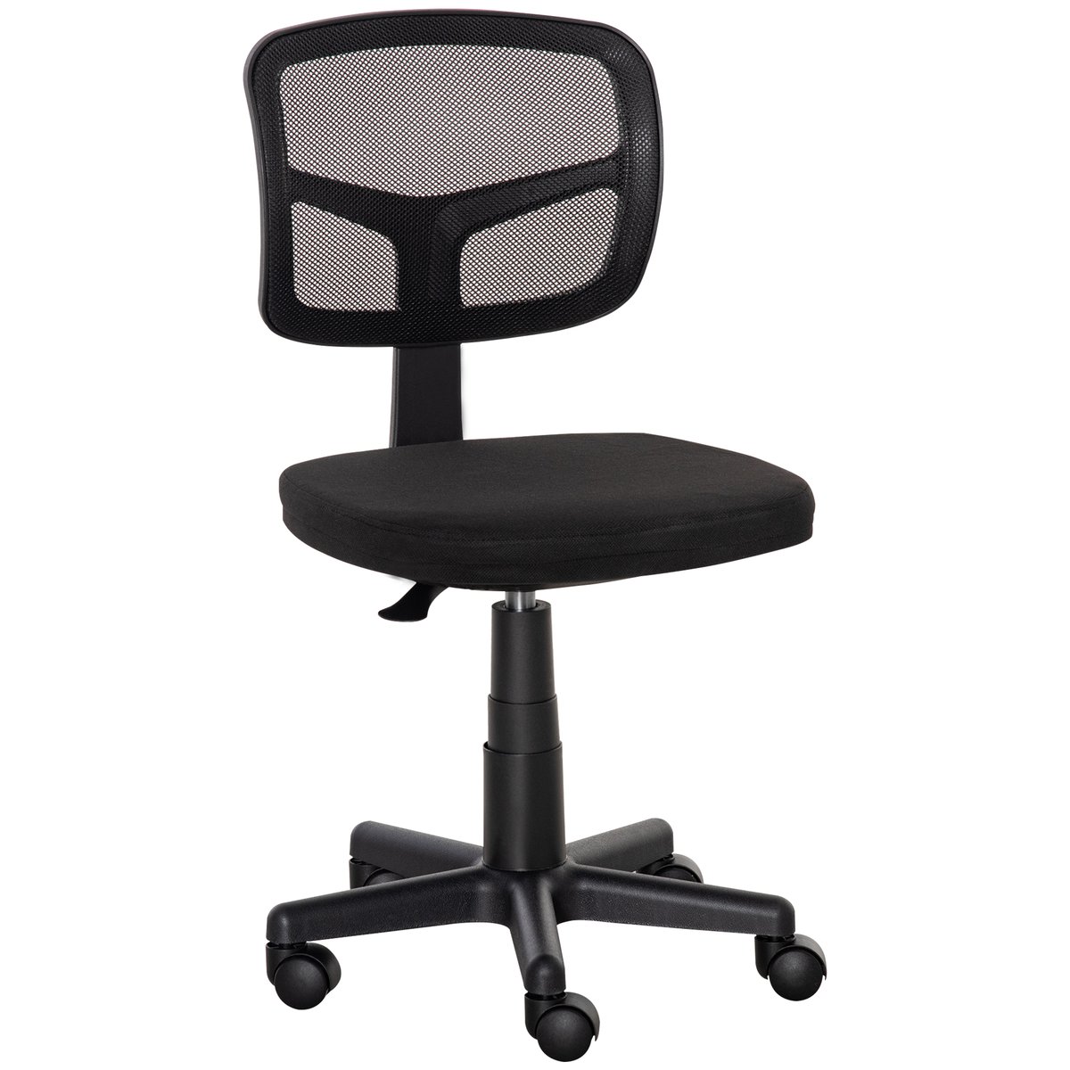 Chaise de bureau Maille (100% polyester) Noir noir, HOMCOM
