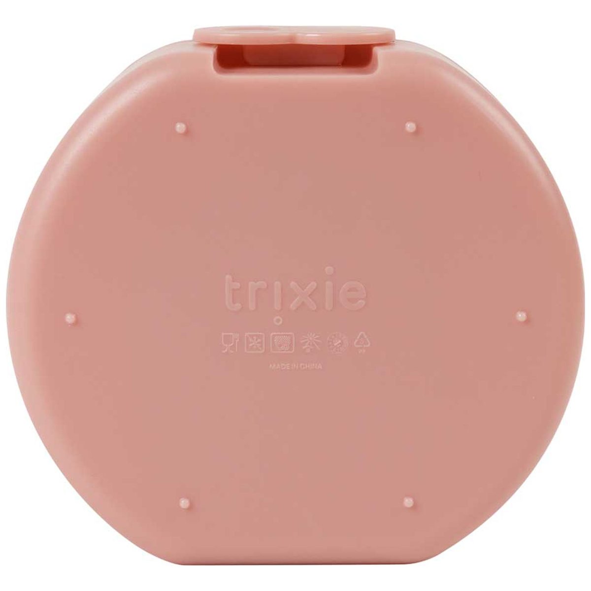 Lot de 2 boîtes à goûter à clip rose, blanc, noir, TRIXIE