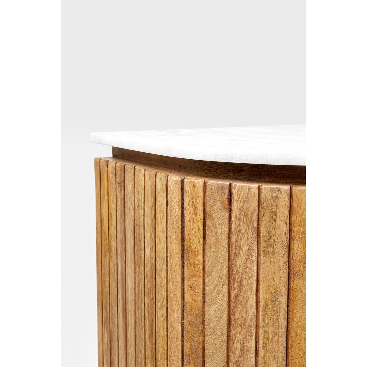 Vitrine en manguier et marbre, GRACE bois, KARE DESIGN