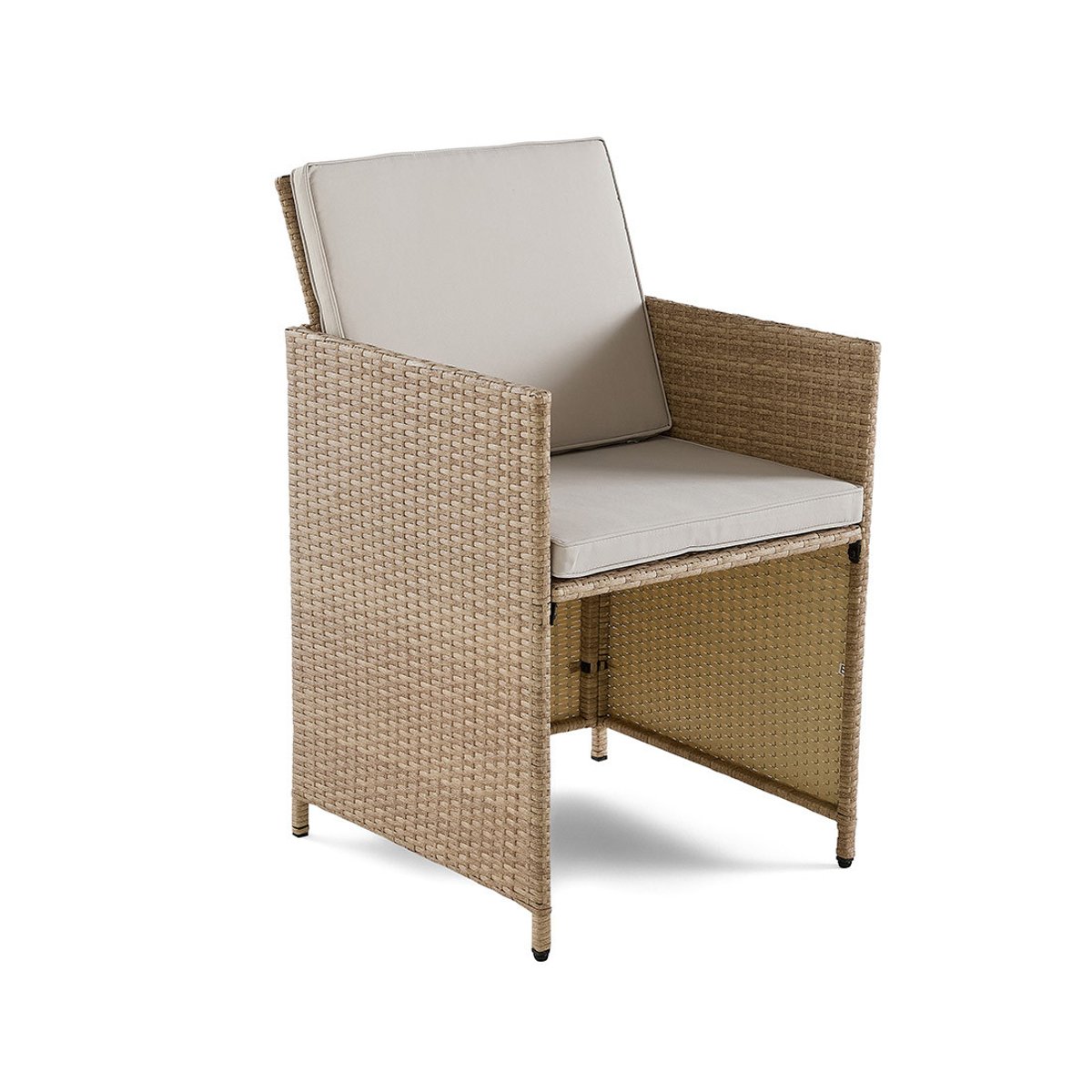 Salon de jardin encastrable 12 places, FIRA beige, BEST MOBILIER