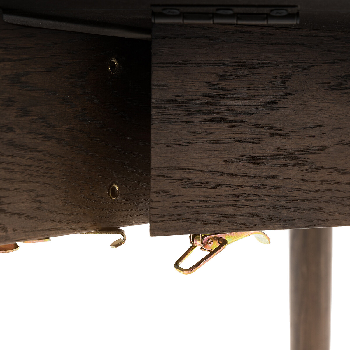 Hale Smoked Oak Round Folding Dining Table (Seats 4) smoked oak, ÉDITÉ