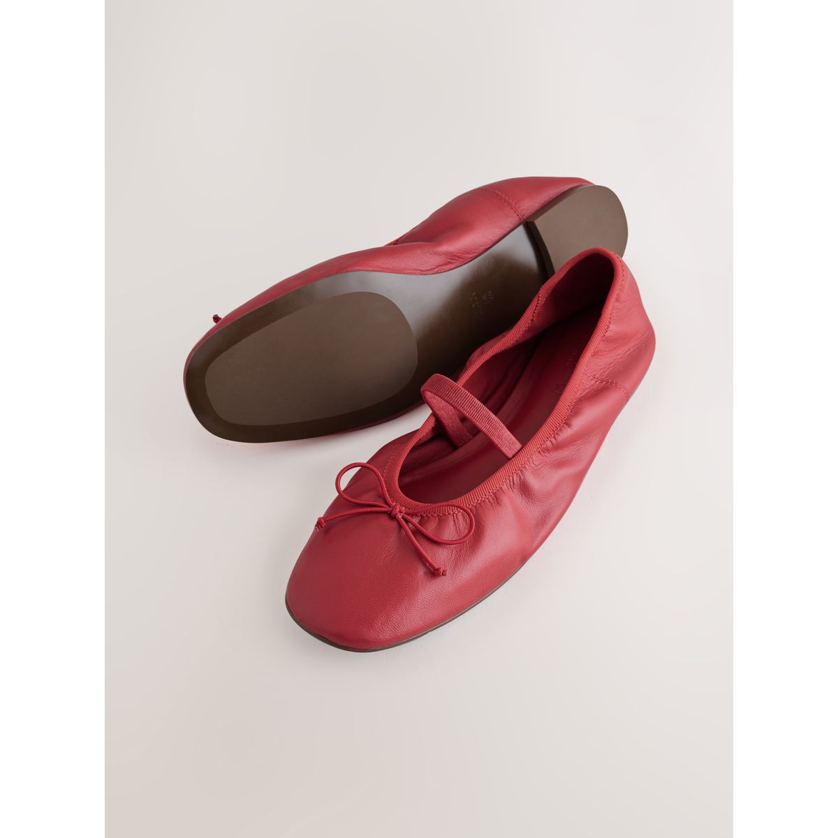 Babies en cuir doux forever comfort® rouge, NEXT