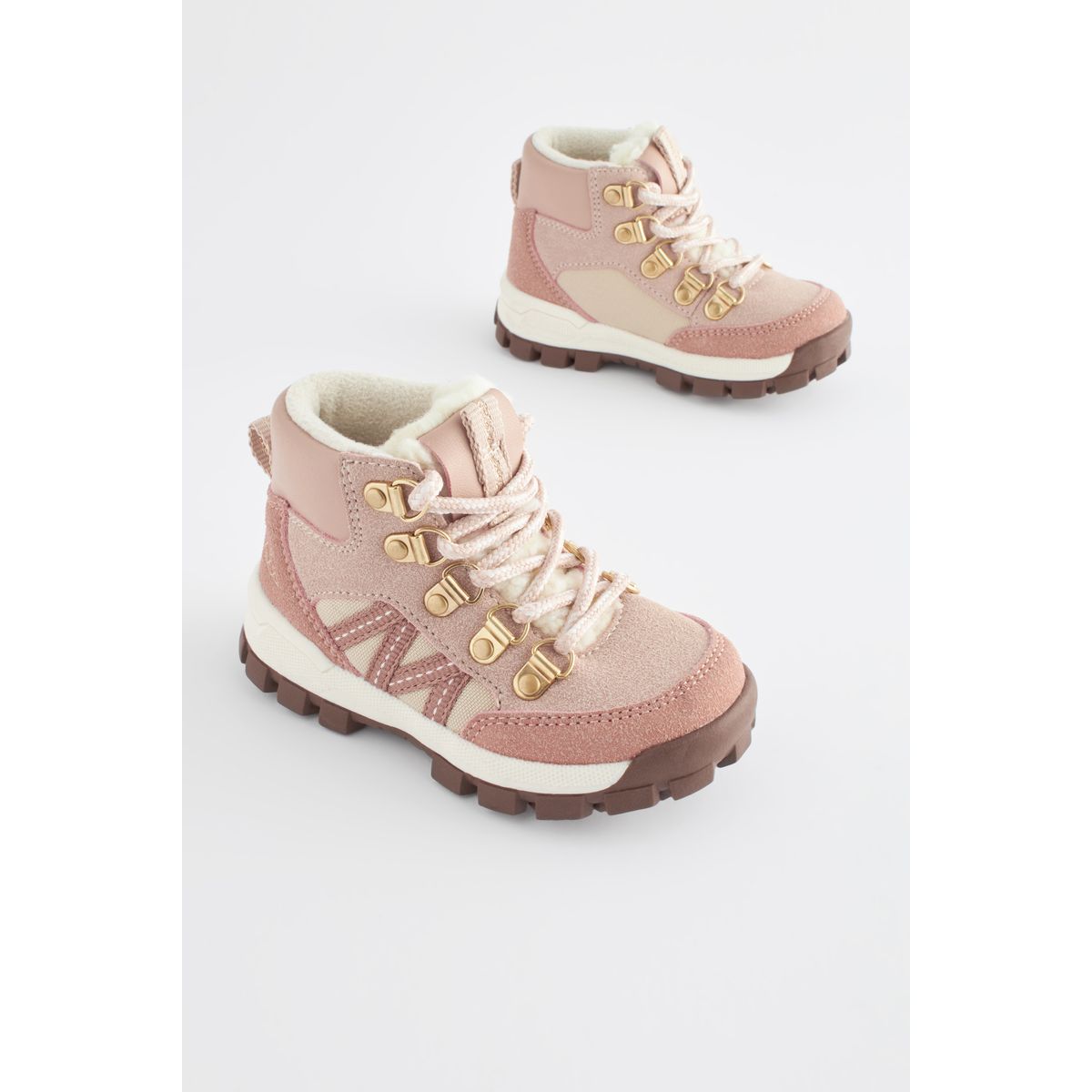 Bottines de randonnée coupe classique rose, NEXT