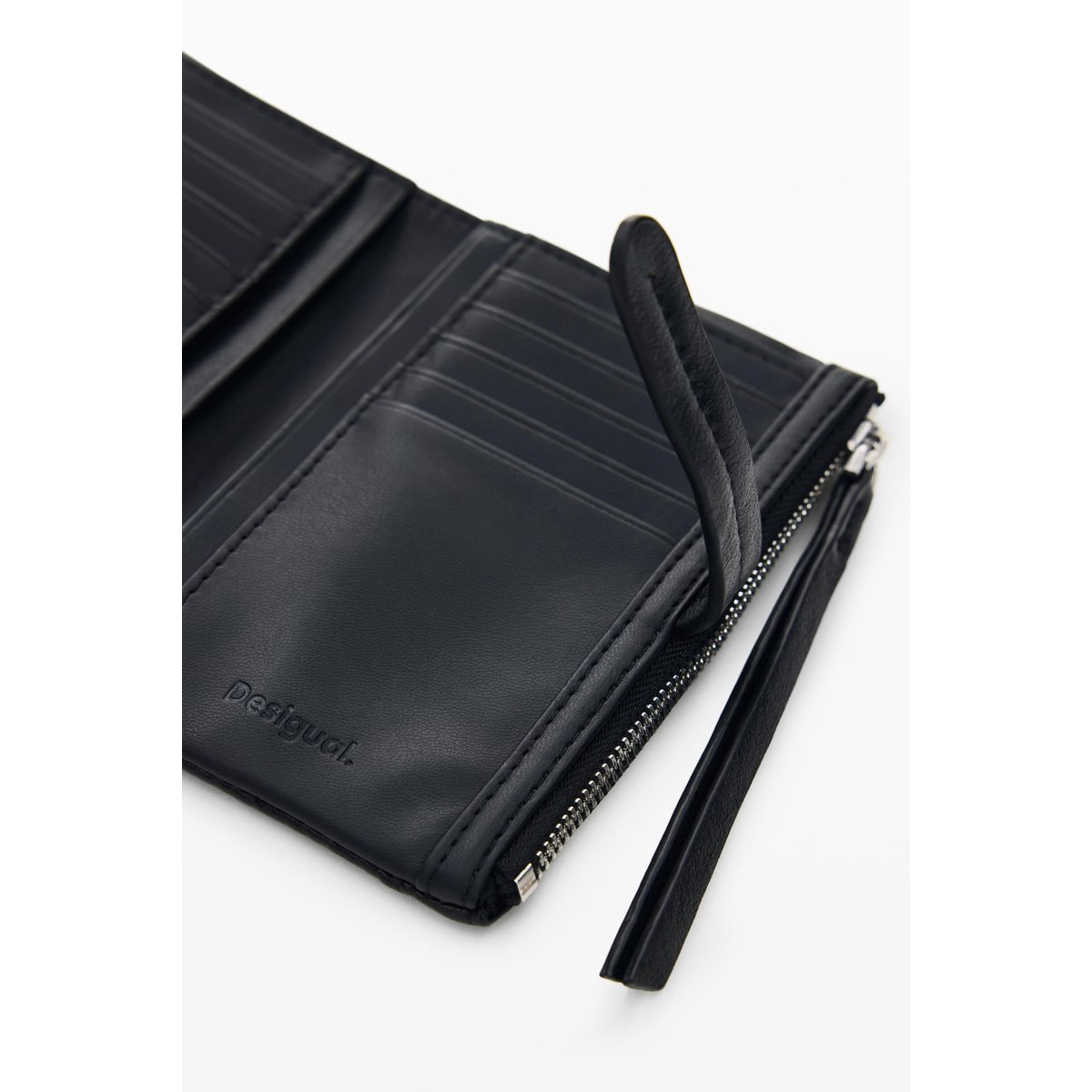 Porte-monnaie moyen noir, DESIGUAL