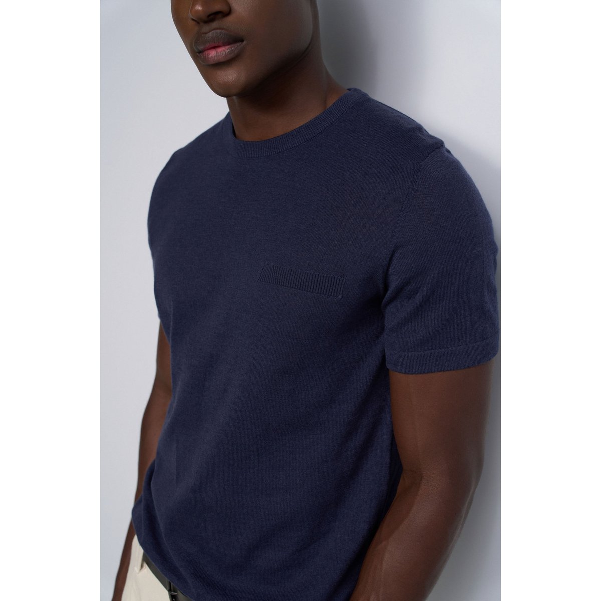 T-SHIRT EN MAILLE TRICOTÉE beige, SALSA JEANS