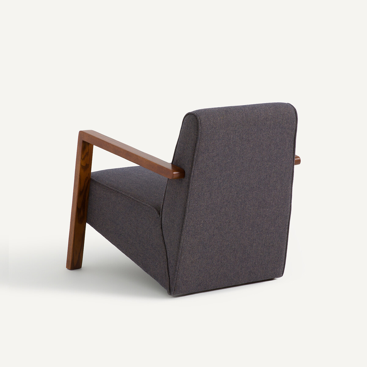 Fauteuil tissu laine et polyester, Sanami gris chiné, AM.PM