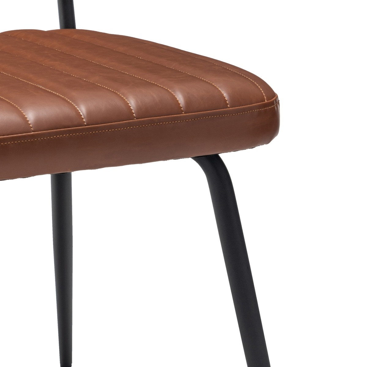 Lot de 2 chaises de séjour marron L56 cm - SPARTE marron, CALICOSY