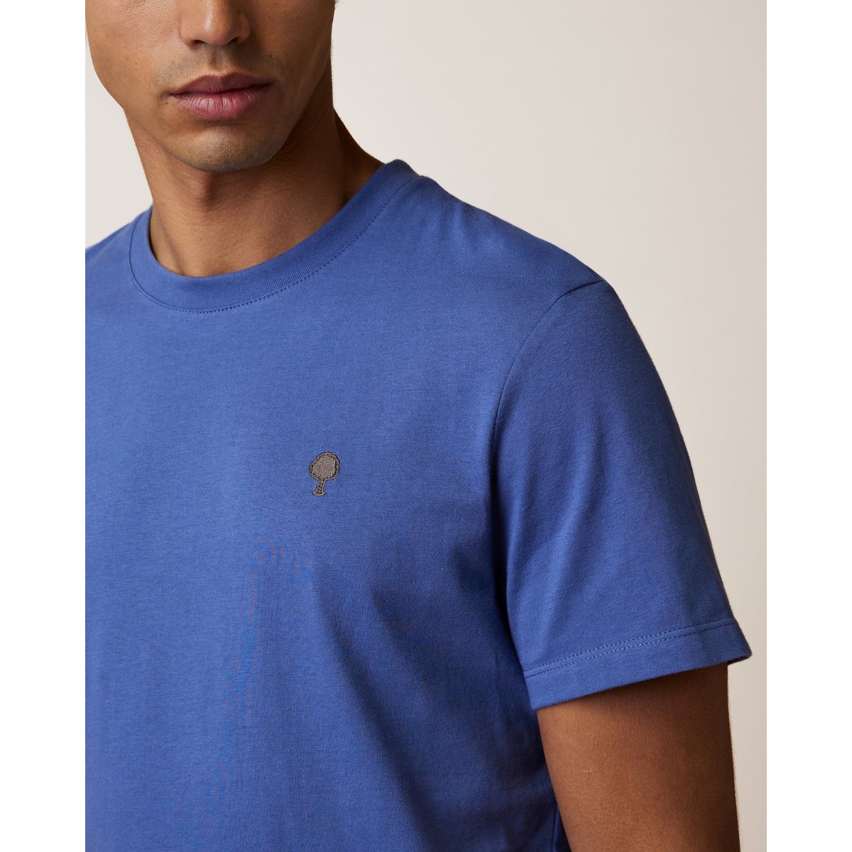 T-shirt en maille bleu, FAGUO