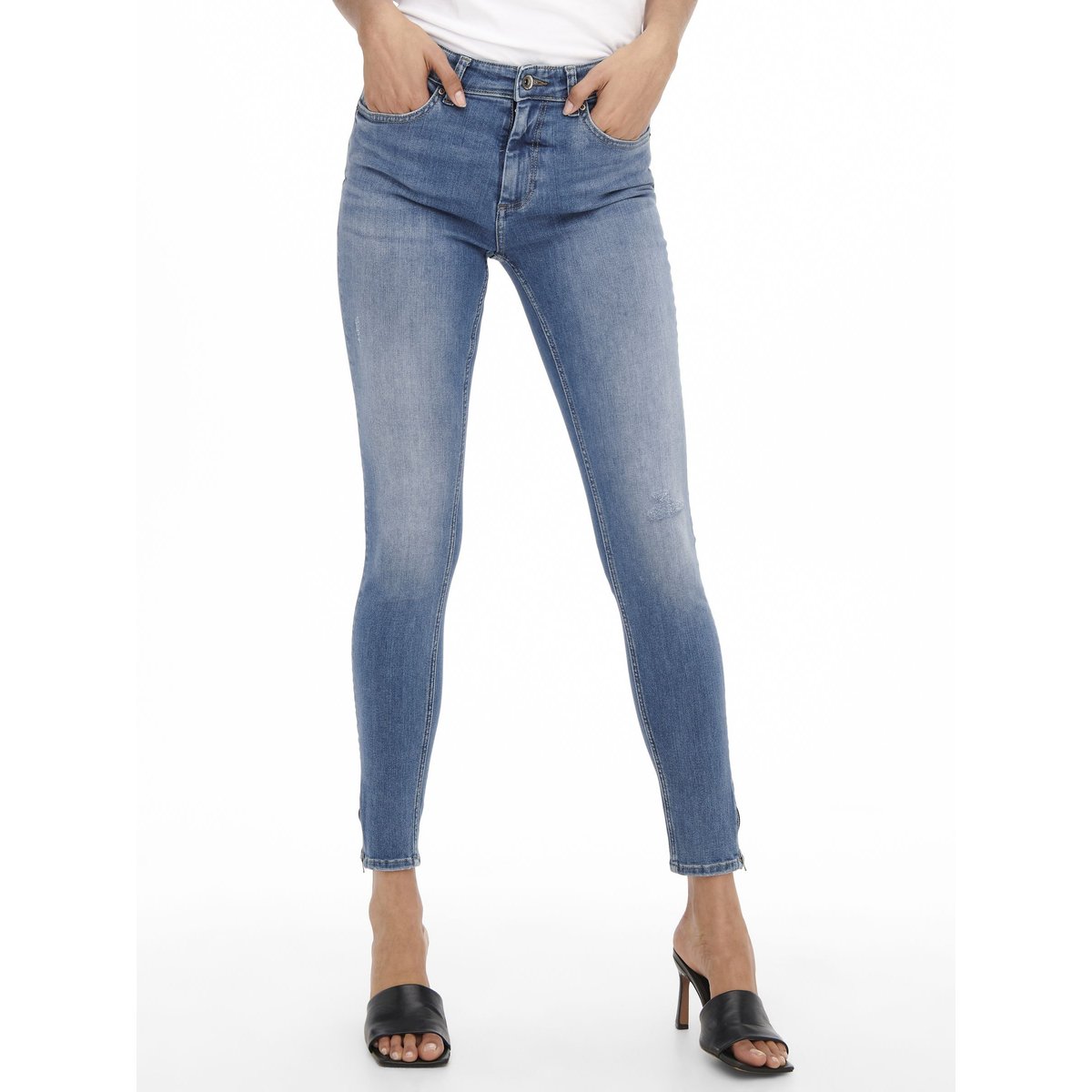 Jean Skinny light medium blue denim, ONLY