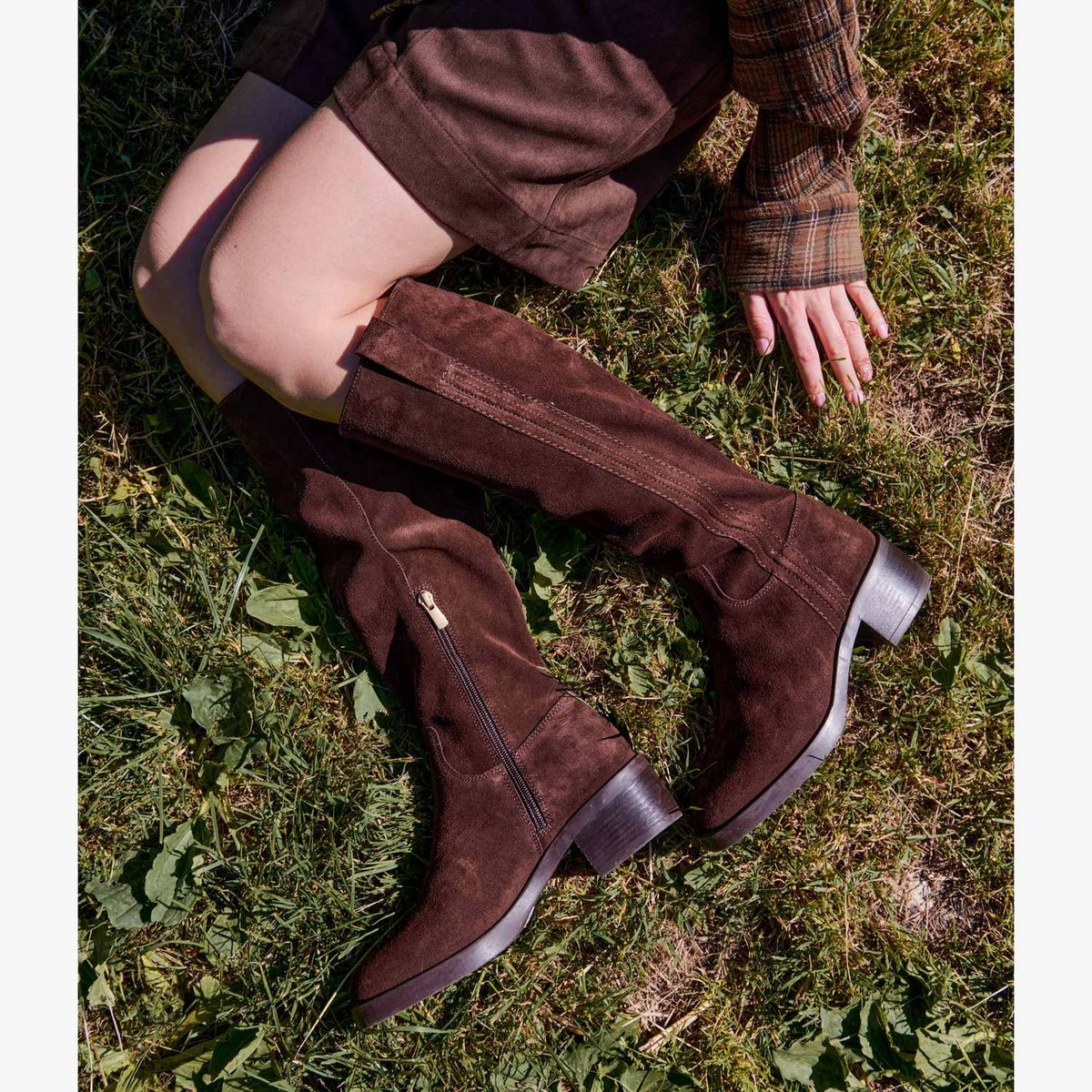 Botte Plate en cuir VOLTA marron chocolat, BOCAGE