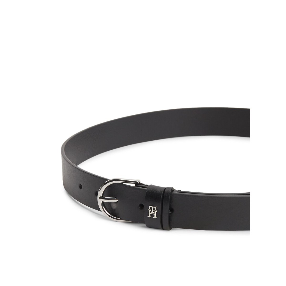 Ceinture en cuir 3 cm, EFFORTLESS noir, TOMMY HILFIGER