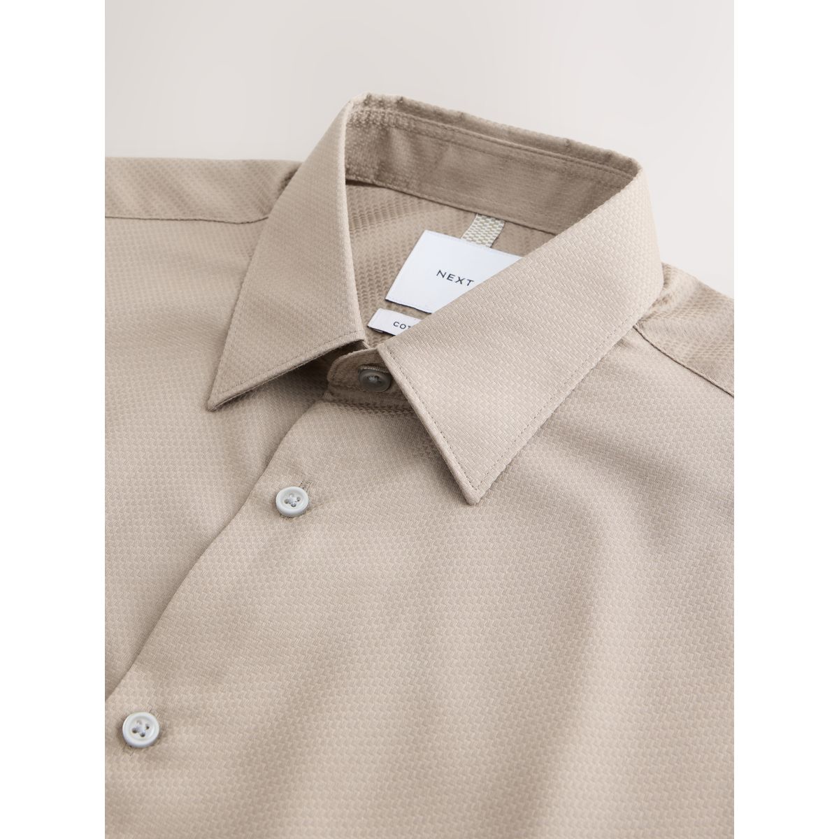 Chemise habillée en coton entretien facile naturel, NEXT